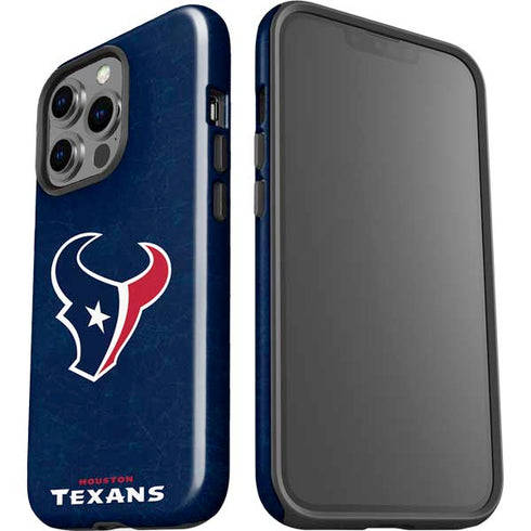 NFL Houston Texans Distressed iPhone 15 Pro Impact Case
